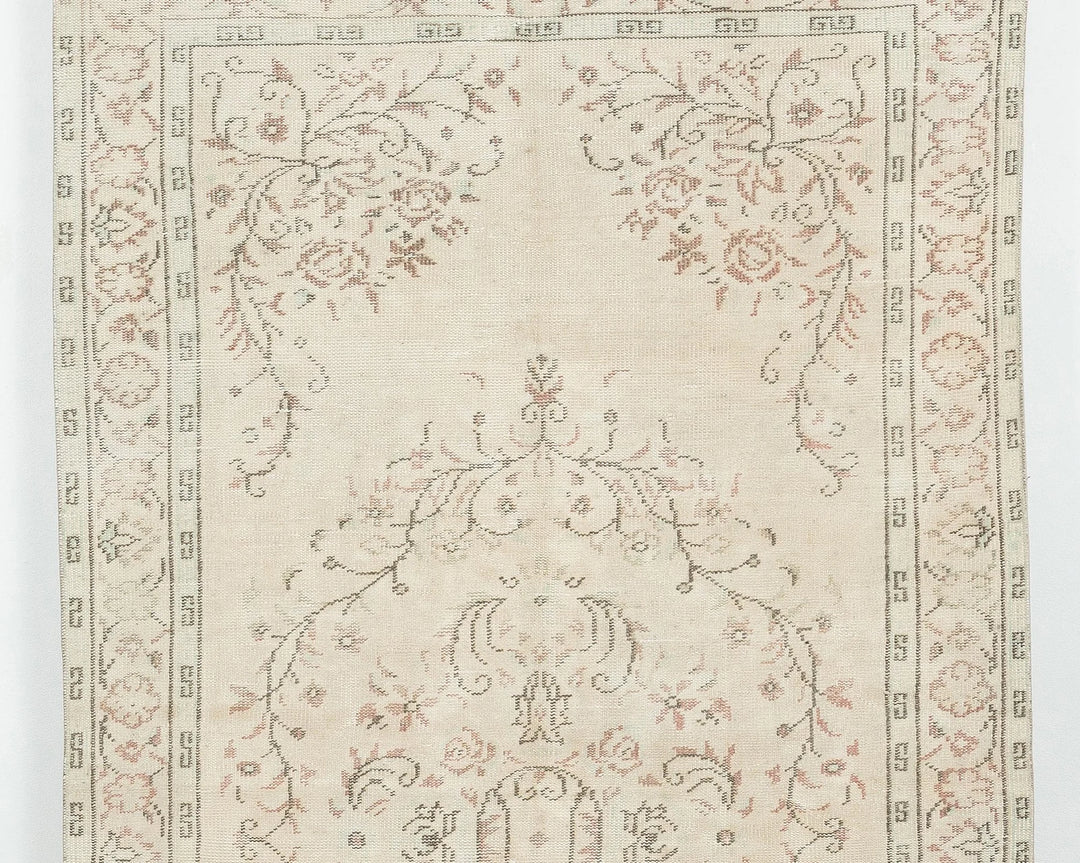 Multicolor Turkish Oushak Rug 4' 8" x 8' 6" Hand-Knotted | No. VR33892