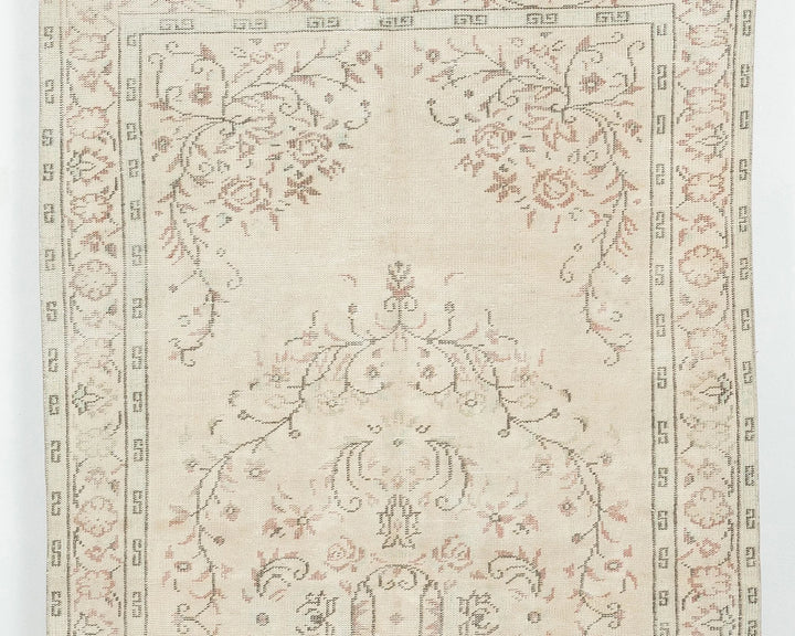 Multicolor Turkish Oushak Rug 4' 8" x 8' 6" Hand-Knotted | No. VR33892