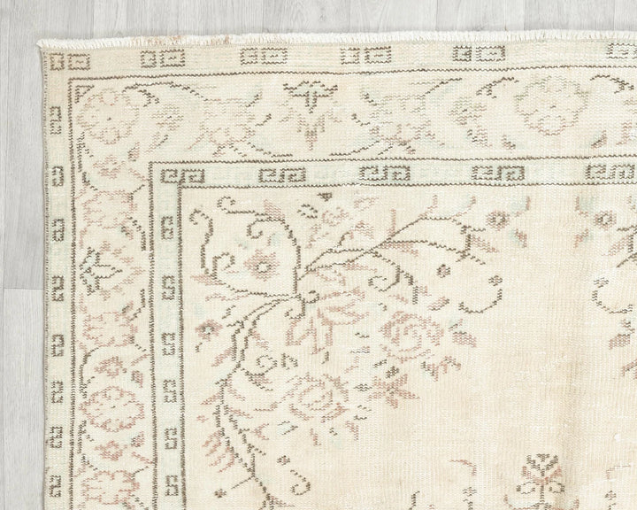 Multicolor Turkish Oushak Rug 4' 8" x 8' 6" Hand-Knotted | No. VR33892