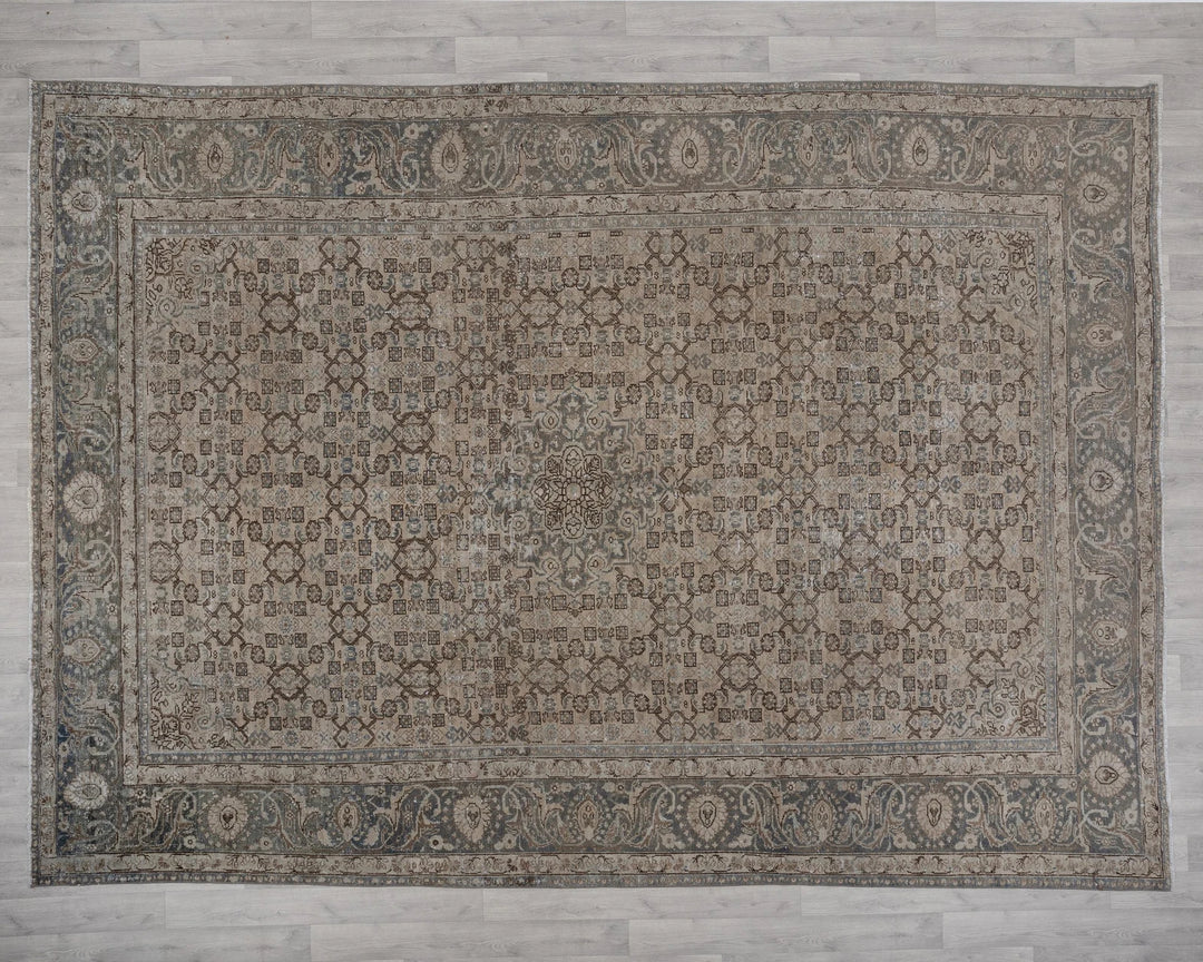 Multicolor Turkish Oushak Rug 8'10" x 11'8" Hand-Knotted | No. VR33897