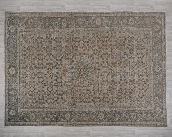 Multicolor Turkish Oushak Rug 8'10" x 11'8" Hand-Knotted | No. VR33897