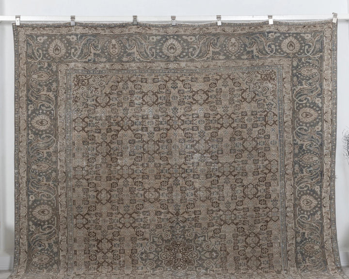 Multicolor Turkish Oushak Rug 8'10" x 11'8" Hand-Knotted | No. VR33897