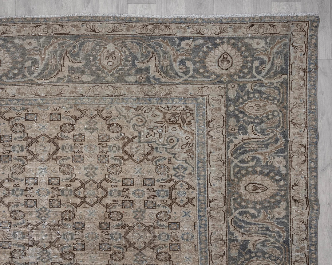 Multicolor Turkish Oushak Rug 8'10" x 11'8" Hand-Knotted | No. VR33897