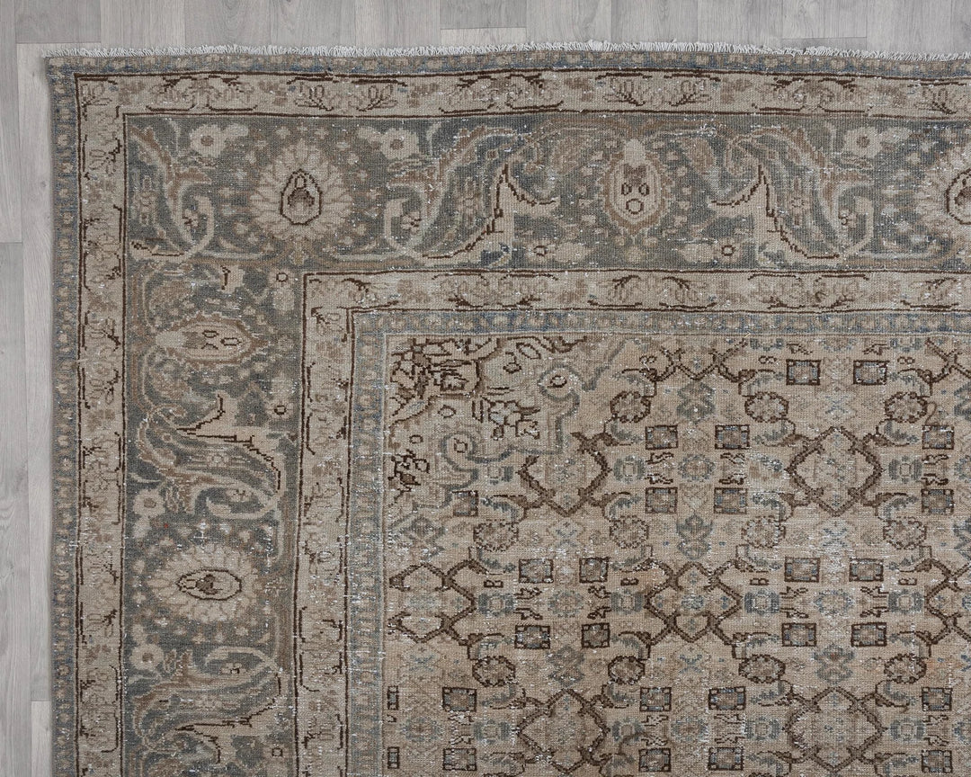 Multicolor Turkish Oushak Rug 8'10" x 11'8" Hand-Knotted | No. VR33897