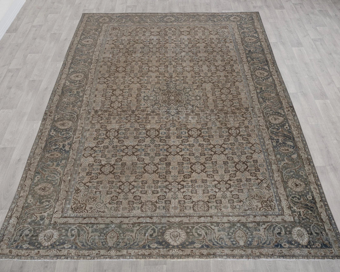 Multicolor Turkish Oushak Rug 8'10" x 11'8" Hand-Knotted | No. VR33897