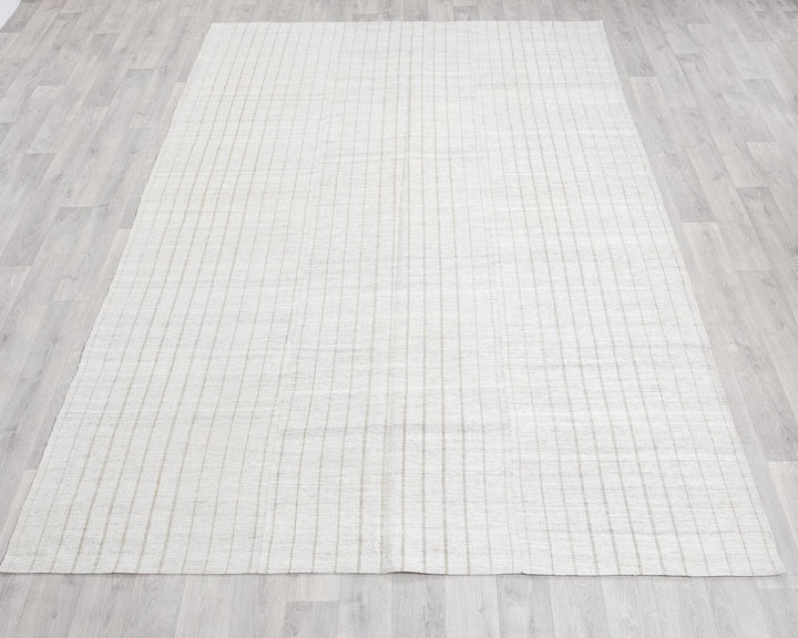 Gray Kilim Rug 6' 3" x 9' 3" | No. VR33972