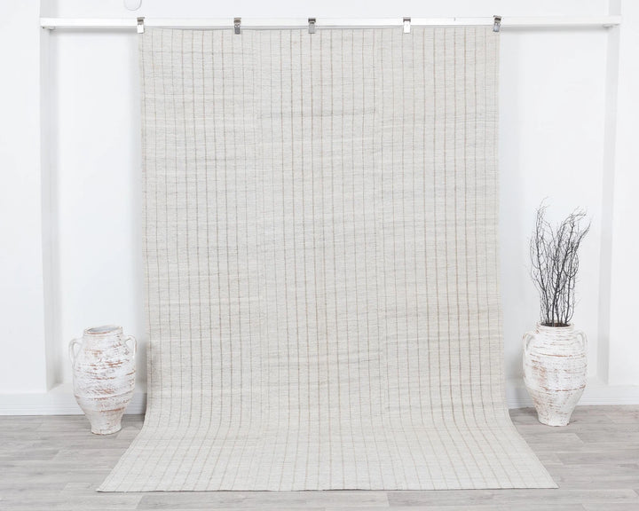Gray Kilim Rug 6' 3" x 9' 3" | No. VR33972