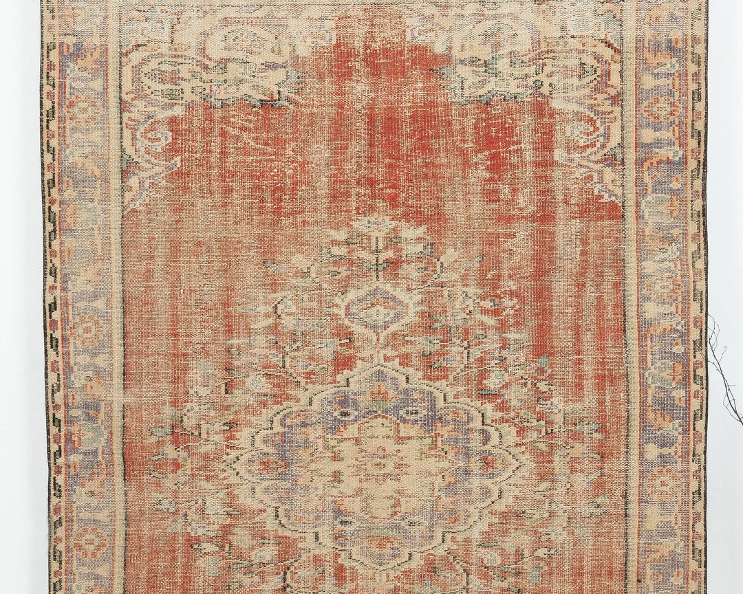 Multicolor Turkish Oushak Rug 5' 7" x 8' 5" Hand-Knotted | No. VR33972
