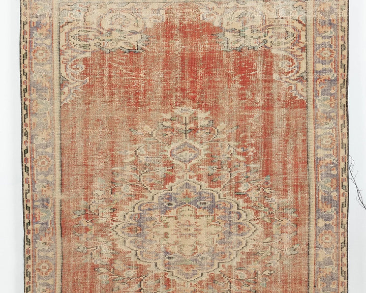 Multicolor Turkish Oushak Rug 5' 7" x 8' 5" Hand-Knotted | No. VR33972