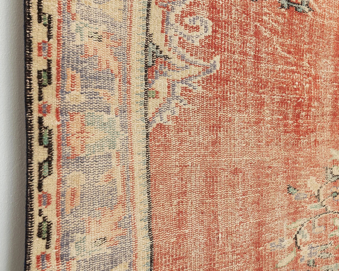 Multicolor Turkish Oushak Rug 5' 7" x 8' 5" Hand-Knotted | No. VR33972