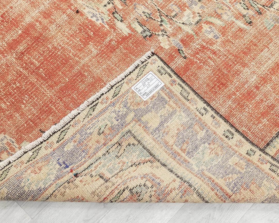 Multicolor Turkish Oushak Rug 5' 7" x 8' 5" Hand-Knotted | No. VR33972