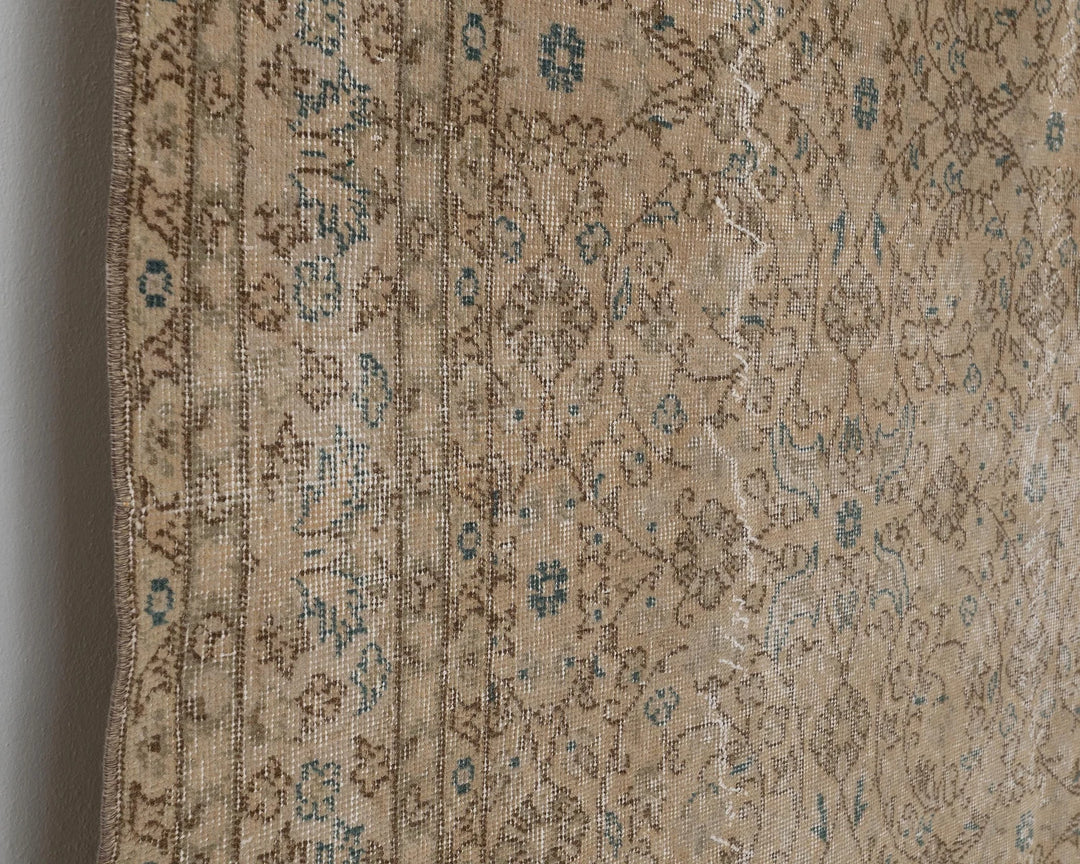 Multicolor Turkish Oushak Rug 6'8" x 9'11" Hand-Knotted | No. VR34148