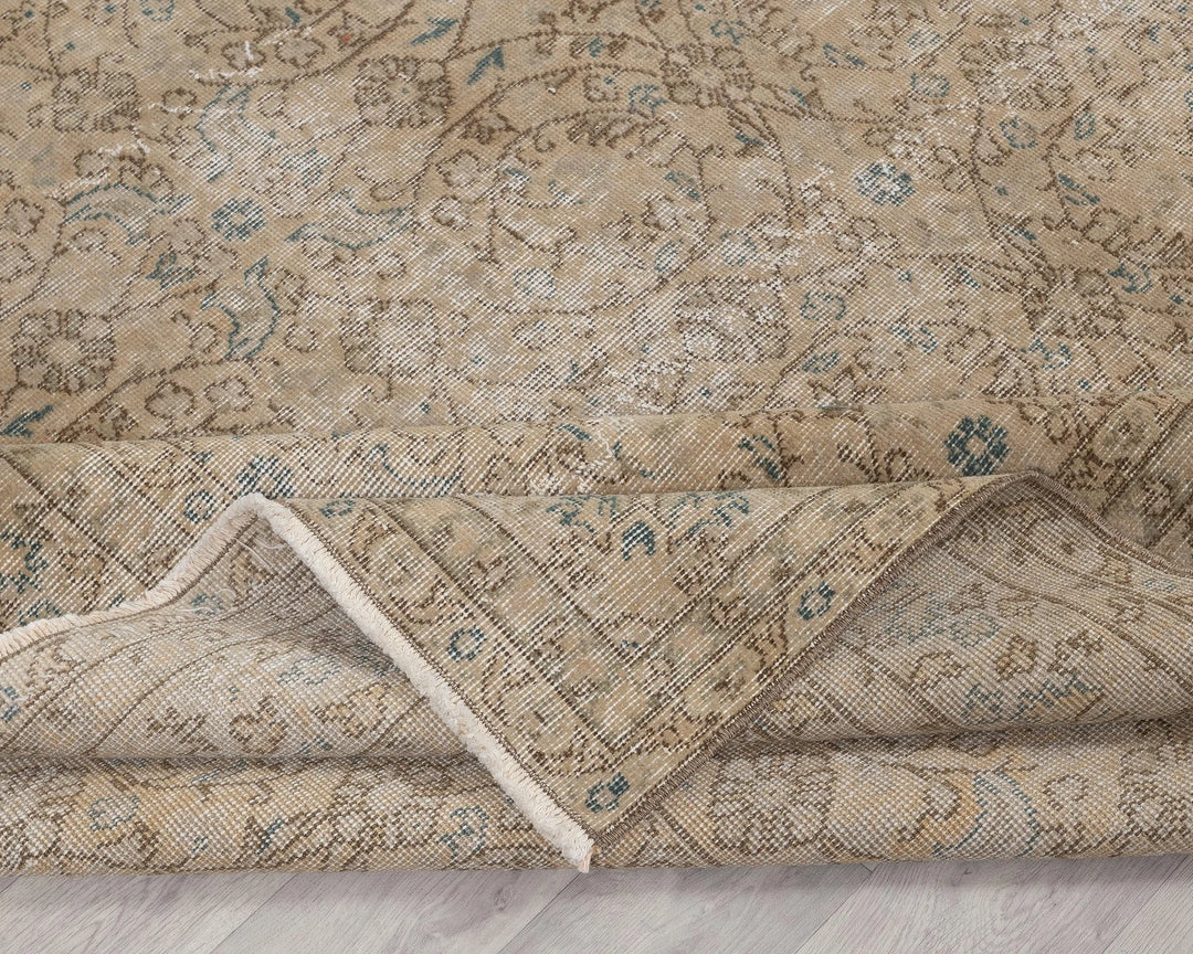 Multicolor Turkish Oushak Rug 6'8" x 9'11" Hand-Knotted | No. VR34148