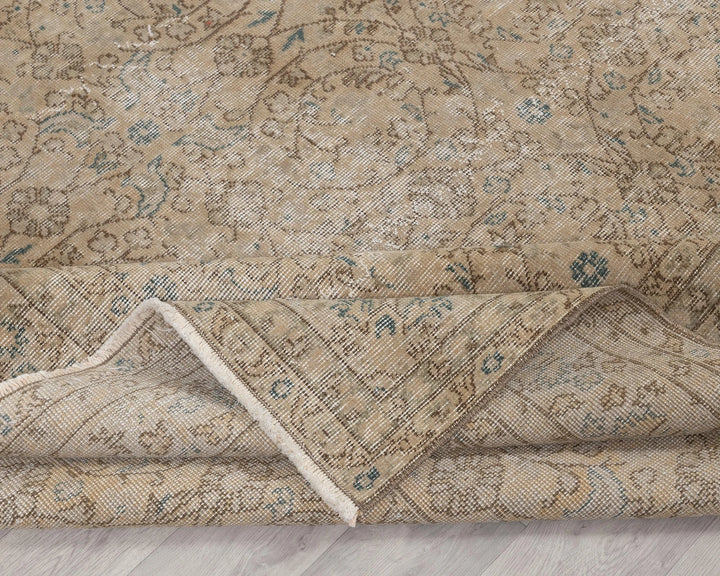 Multicolor Turkish Oushak Rug 6'8" x 9'11" Hand-Knotted | No. VR34148