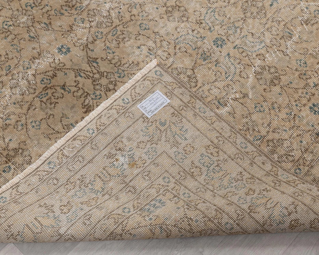 Multicolor Turkish Oushak Rug 6'8" x 9'11" Hand-Knotted | No. VR34148