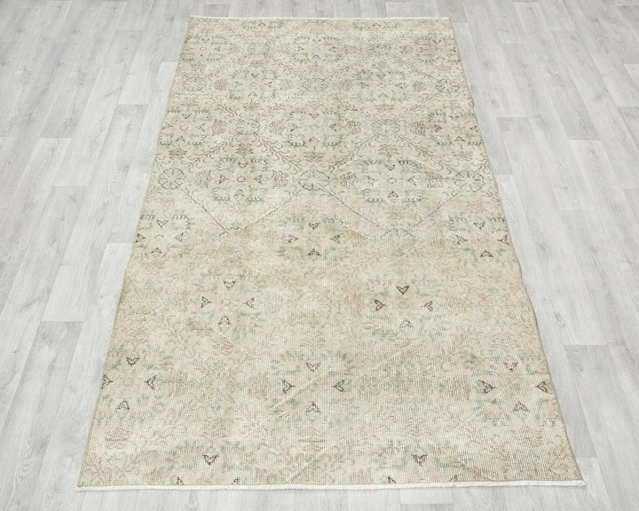 Multicolor Turkish Oushak Rug 6'10" x 4' Hand-Knotted | No. VR34205