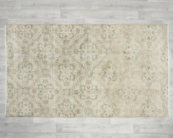Multicolor Turkish Oushak Rug 6'10" x 4' Hand-Knotted | No. VR34205