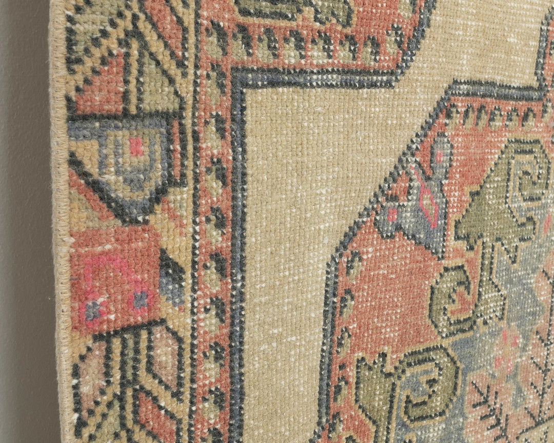 Multicolor Turkish Oushak Rug 4'1" x 7'3" Hand-Knotted | No. VR34406