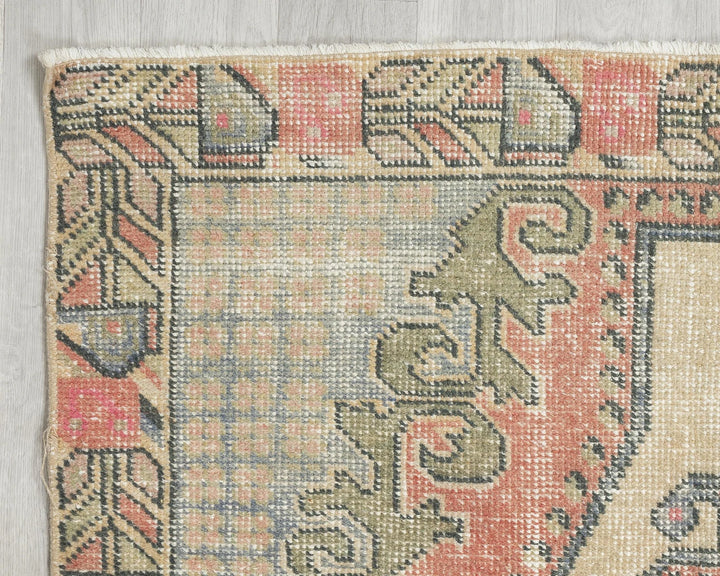 Multicolor Turkish Oushak Rug 4'1" x 7'3" Hand-Knotted | No. VR34406