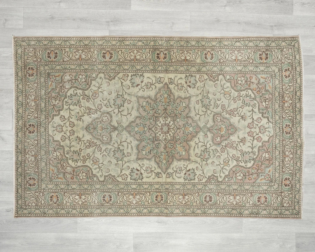 Oushak Rug 3' 7" x 5' 9" | No. VR34475