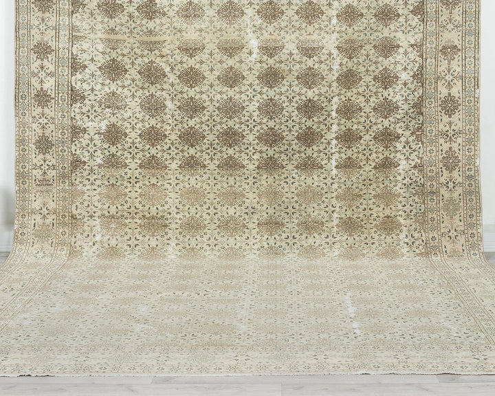 Multicolor Turkish Oushak Rug 8'6" x 11'1" Hand-Knotted | No. VR34522