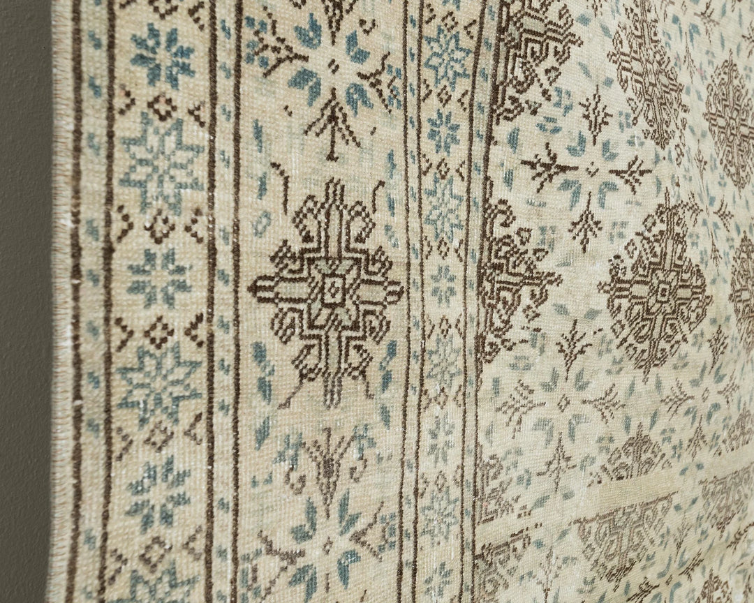Multicolor Turkish Oushak Rug 8'6" x 11'1" Hand-Knotted | No. VR34522