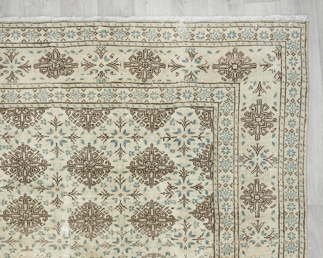 Multicolor Turkish Oushak Rug 8' 6" x 11' 1" Hand-Knotted | No. VR34522
