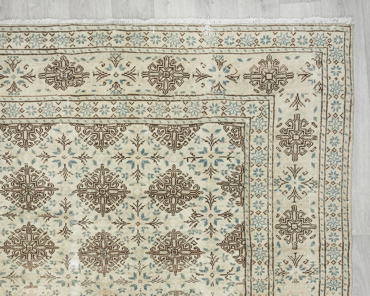 Multicolor Turkish Oushak Rug 8' 6" x 11' 1" Hand-Knotted | No. VR34522