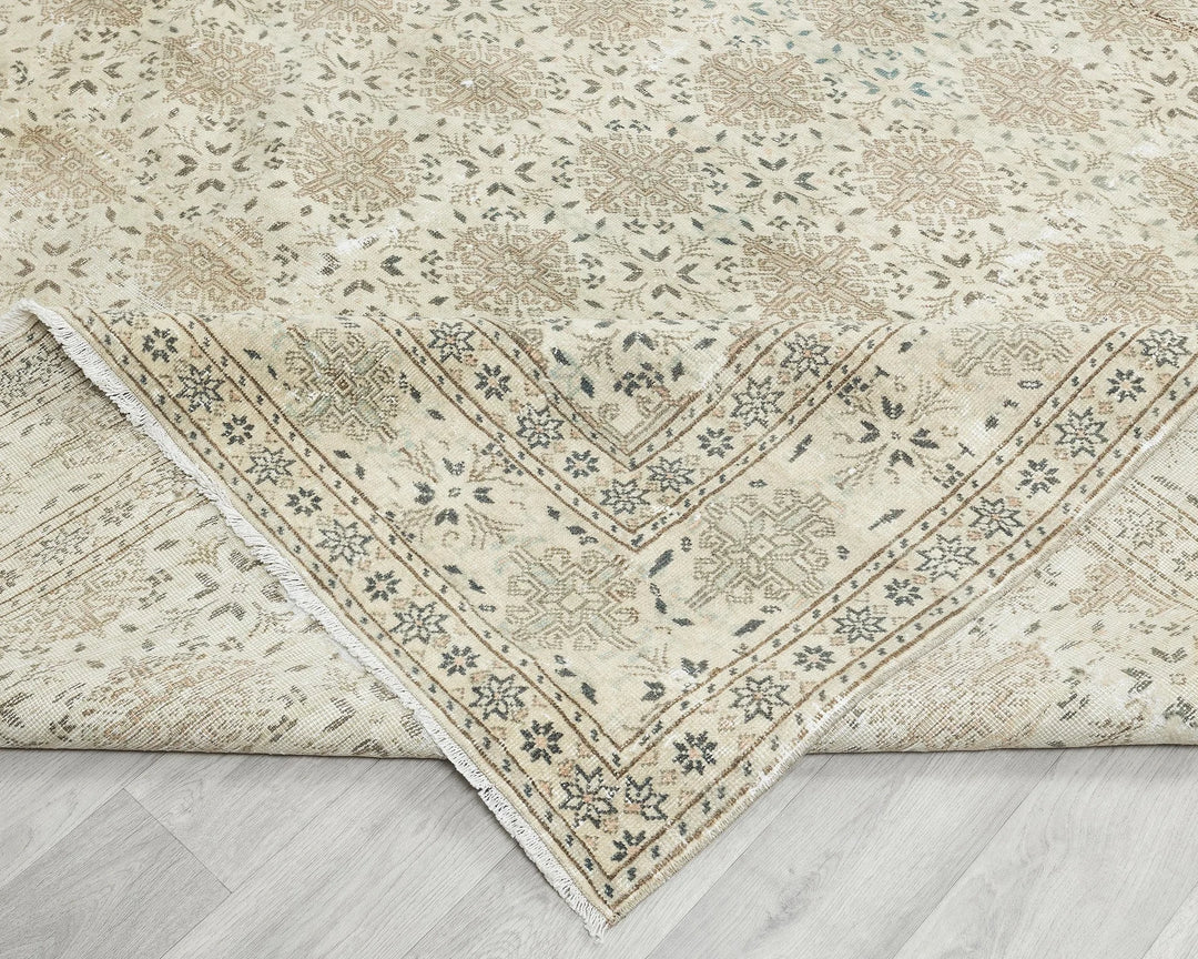 Multicolor Turkish Oushak Rug 8'6" x 11'1" Hand-Knotted | No. VR34522