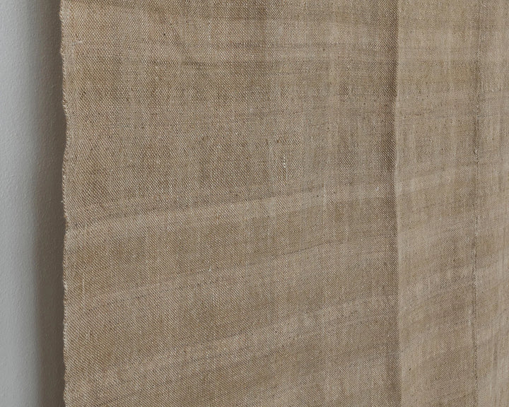 Beige Turkish Kilim Rug 6' x 9' Flat-Weave close-up