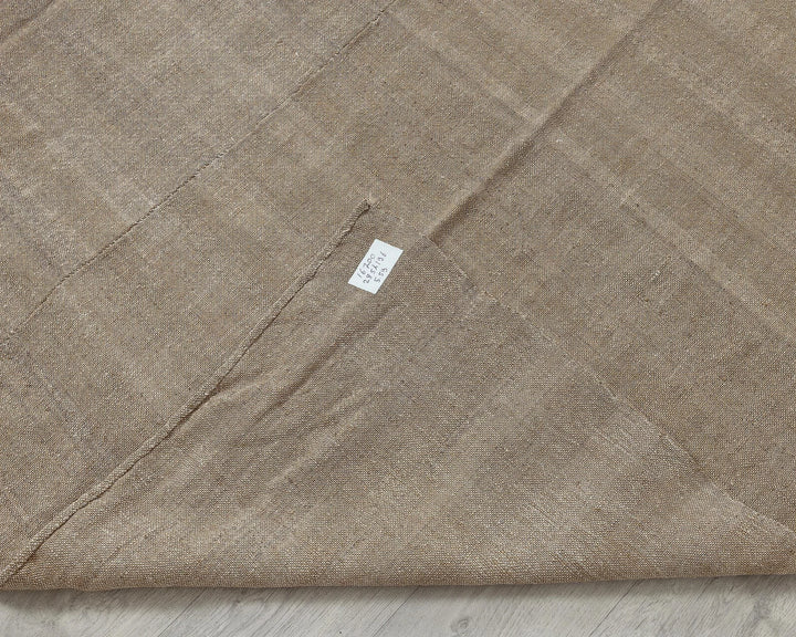 Beige Turkish Kilim Rug 6' x 9' Flat-Weave texture