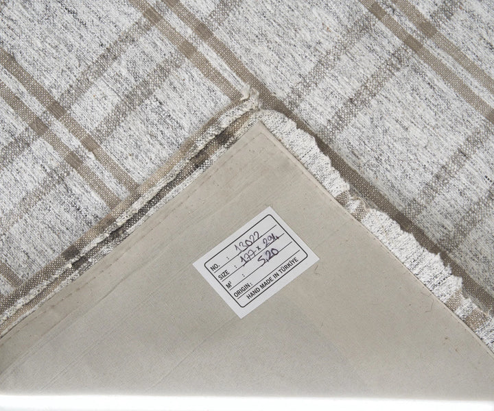 Gray Turkish Kilim Rug 5'10" x 9'7" Flat-Weave | No. VR34696