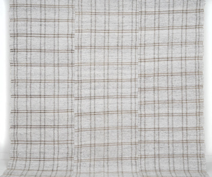Gray Turkish Kilim Rug 5'10" x 9'7" Flat-Weave | No. VR34696