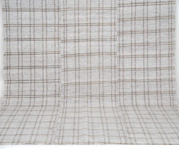 Gray Turkish Kilim Rug 5'10" x 9'7" Flat-Weave | No. VR34696
