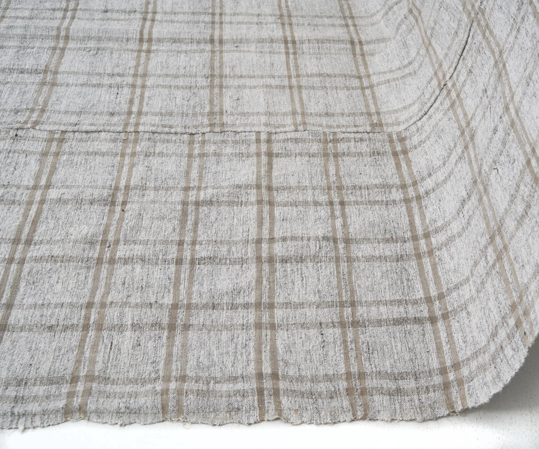 Gray Turkish Kilim Rug 5'10" x 9'7" Flat-Weave | No. VR34696