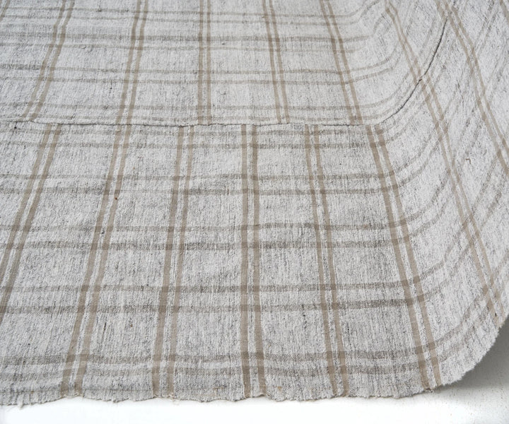Gray Turkish Kilim Rug 5'10" x 9'7" Flat-Weave | No. VR34696