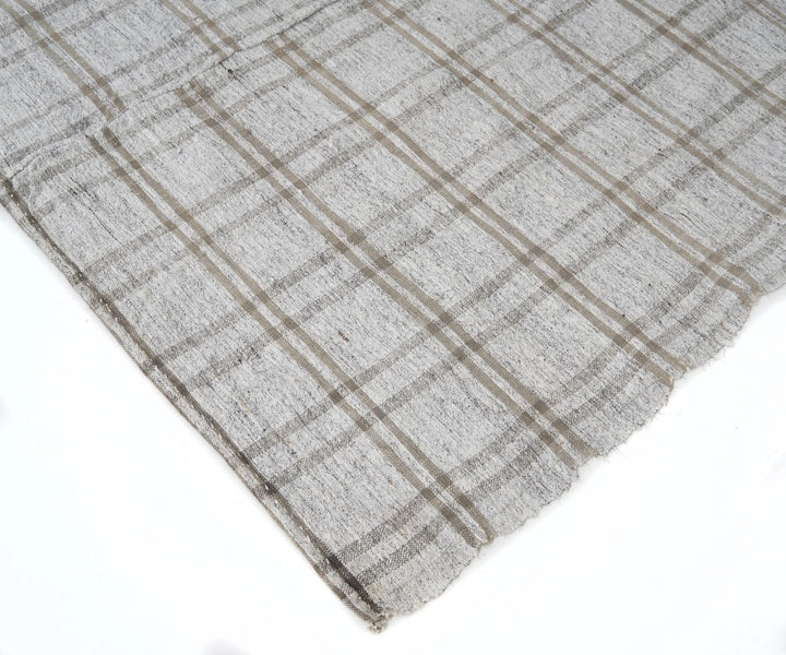 Gray Turkish Kilim Rug 5'10" x 9'7" Flat-Weave | No. VR34696