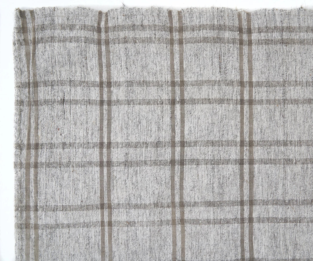 Gray Turkish Kilim Rug 5'10" x 9'7" Flat-Weave | No. VR34696