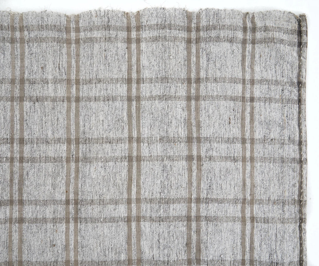 Gray Turkish Kilim Rug 5'10" x 9'7" Flat-Weave | No. VR34696