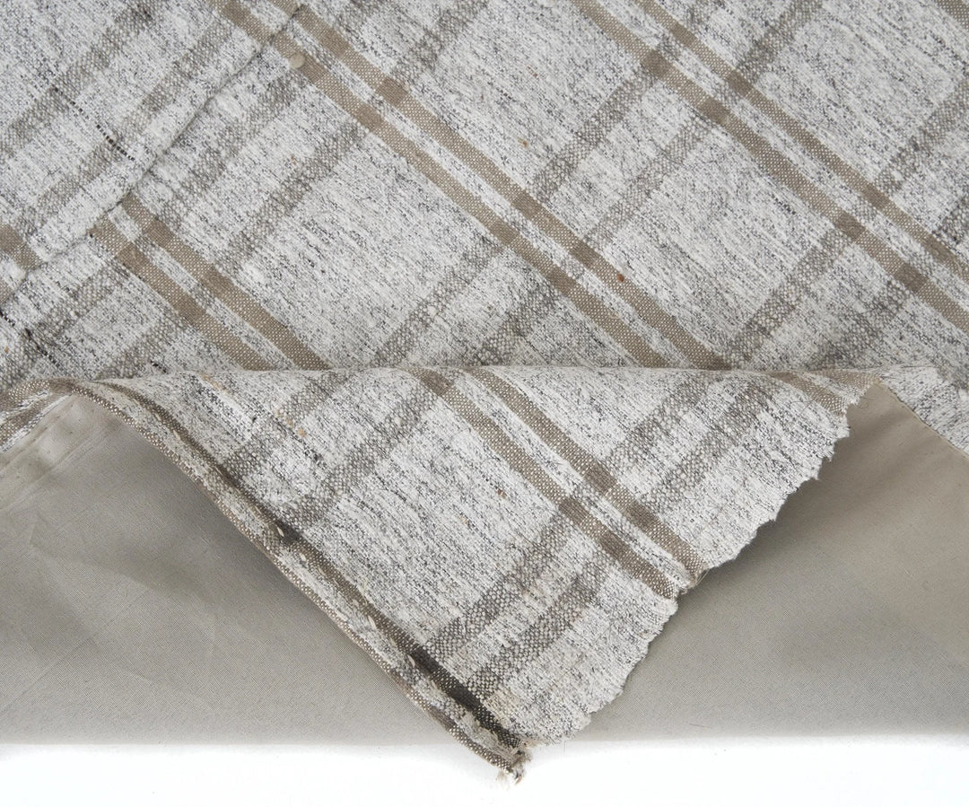 Gray Turkish Kilim Rug 5'10" x 9'7" Flat-Weave | No. VR34696