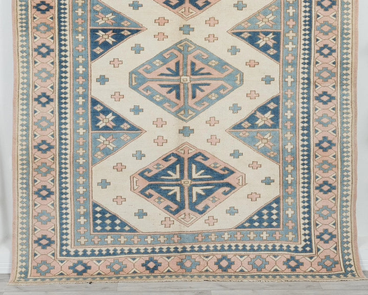Neutral Oushak Rug 5' 9" x 6' 11" | No. VR34716