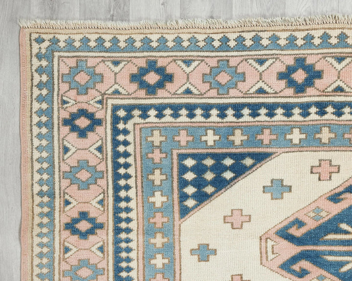 Neutral Oushak Rug 5' 9" x 6' 11" | No. VR34716