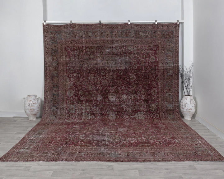 Multicolor Turkish Oushak Rug 9' 9" x 13' 1" Hand-Knotted | No. VR34771