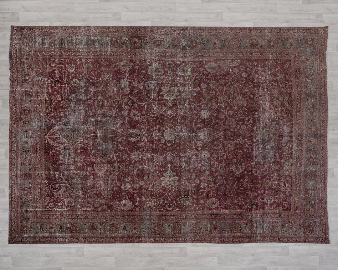 Multicolor Turkish Oushak Rug 9' 9" x 13' 1" Hand-Knotted | No. VR34771