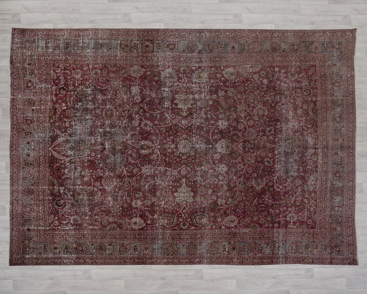 Multicolor Turkish Oushak Rug 9' 9" x 13' 1" Hand-Knotted | No. VR34771