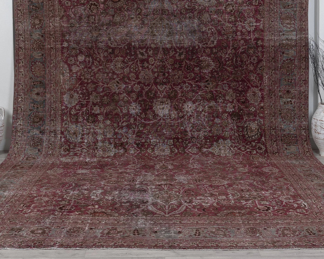 Multicolor Turkish Oushak Rug 9' 9" x 13' 1" Hand-Knotted | No. VR34771