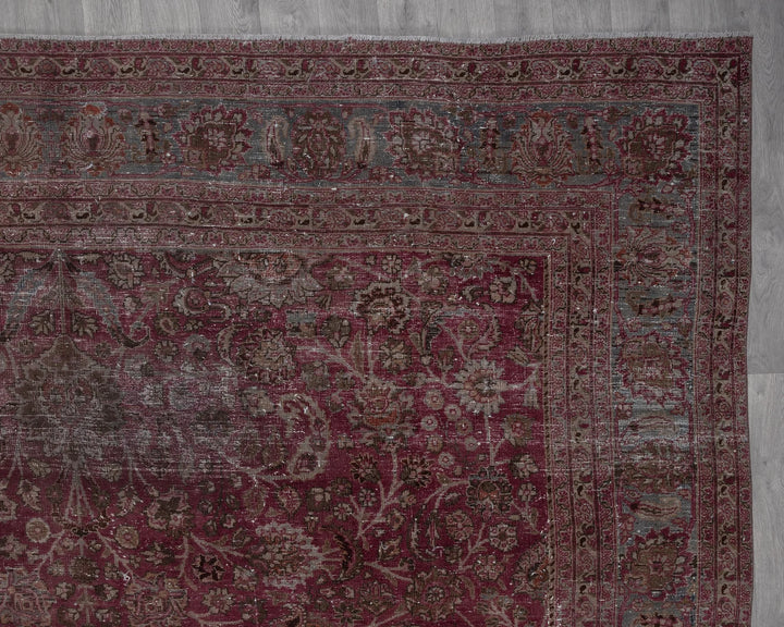 Multicolor Turkish Oushak Rug 9' 9" x 13' 1" Hand-Knotted | No. VR34771