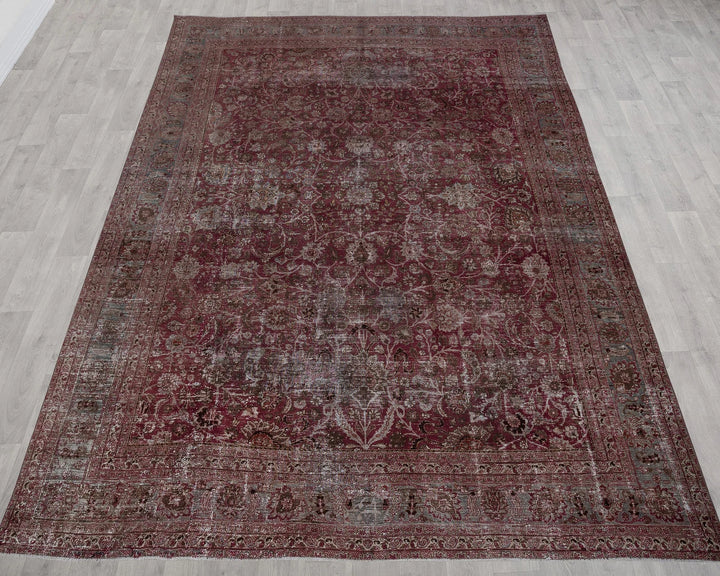 Multicolor Turkish Oushak Rug 9' 9" x 13' 1" Hand-Knotted | No. VR34771