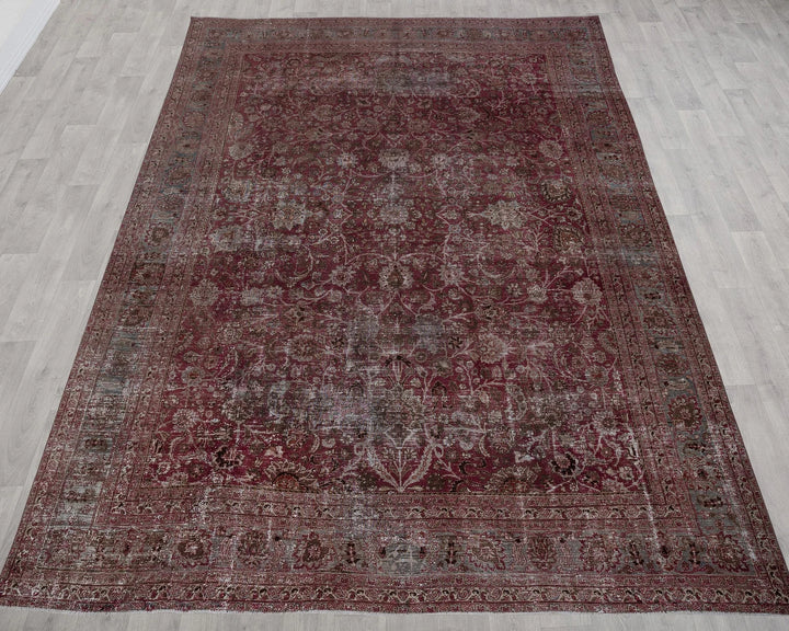 Multicolor Turkish Oushak Rug 9' 9" x 13' 1" Hand-Knotted | No. VR34771