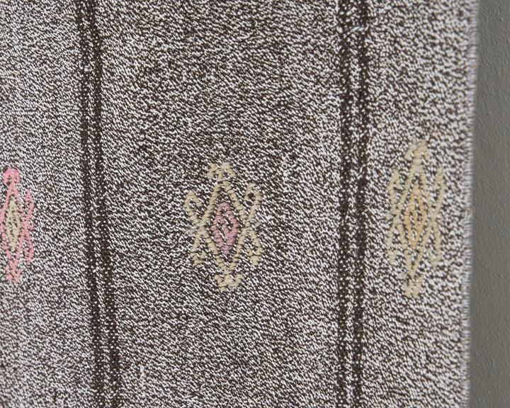 Gray Kilim Rug 6' 1" x 7' 2" | No. VR34789